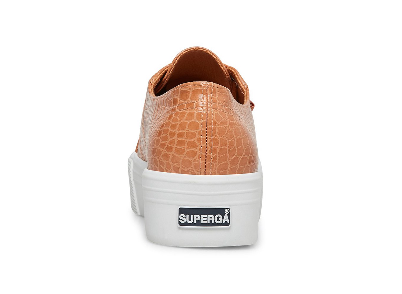 Superga Plataforma Mujer Marrones - 2790 Faux Crocodile - 153497OVA